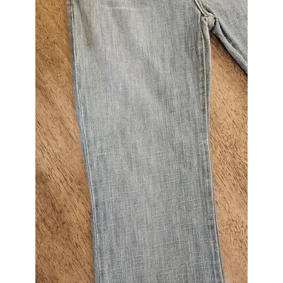 Women's vintage Y2K Mid-rise Jeans Straight 90's Light Denim Pants Blue boot cut - Picture 16 of 16